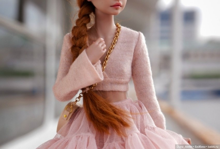Пудровая кофточка — Одежда для BJD (фото 2)