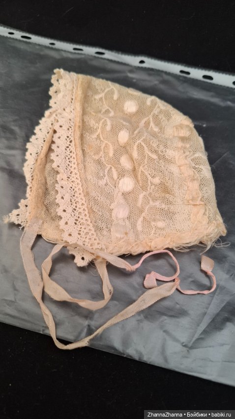 Антикварный чепчик Франция (фото 2)