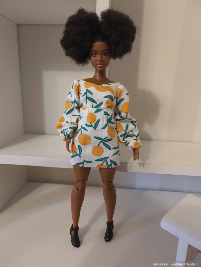 Одежда для Барби пышка платье с апельсинами (фото 9)
