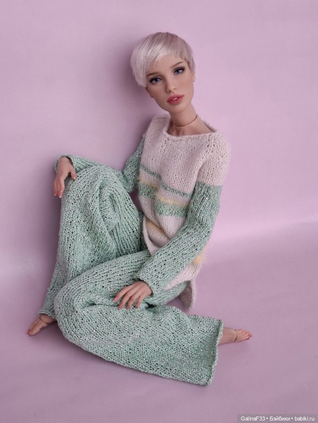 Вязаные вещи для кукол 1/6, 1/4 и схожих кукол (фото 6)