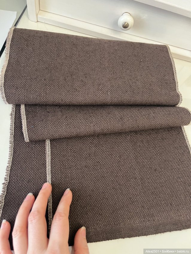 Шоколадная рогожка — Ткани (фото 3)