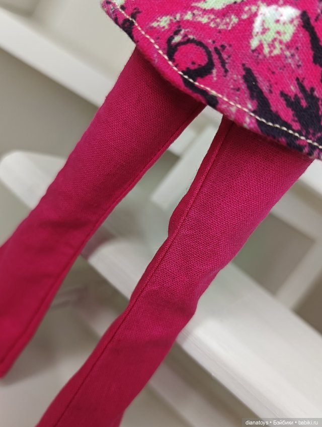 Одежда для кукол платье-туника и брюки клеш (фото 8)