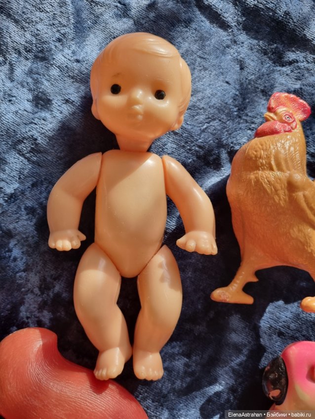 Кукла Игрушка целлулоидная Петух Белка Попугай СССР (фото 3)