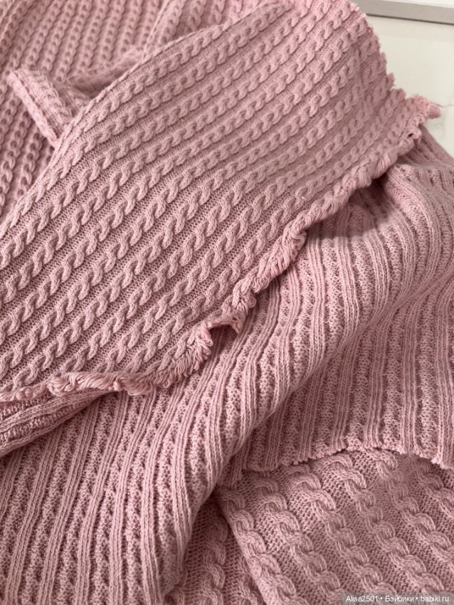 Трикотажное полотно с косами