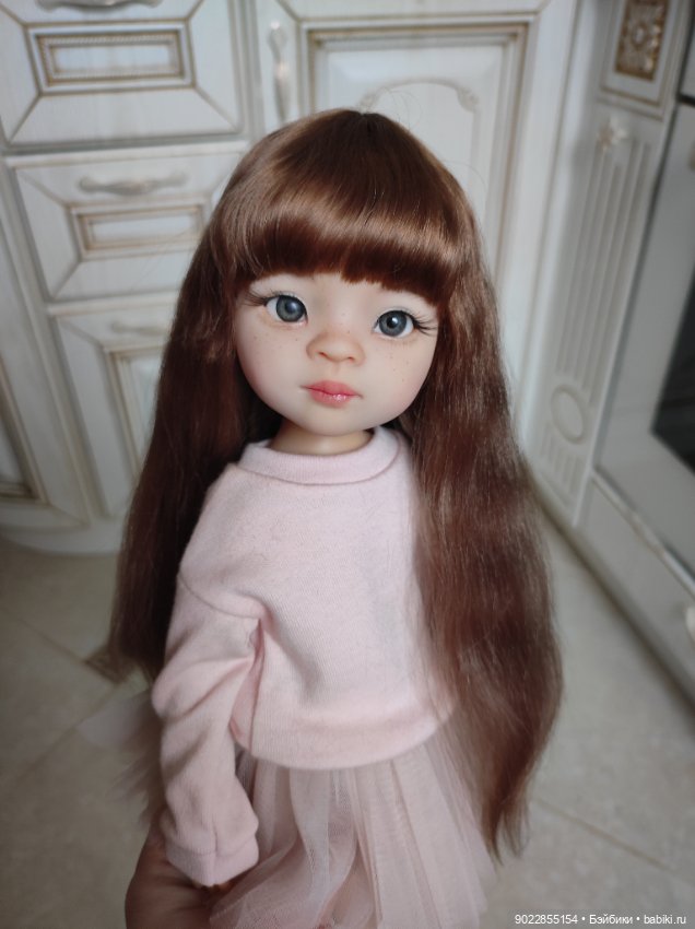 Паричок из шёлковых локонов козочки на Паолу