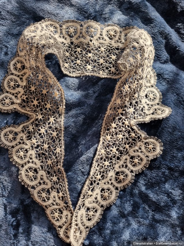 Прошва Метражем хб Воротник Жабо Кружево на коклюшках Для творчества (фото 6)