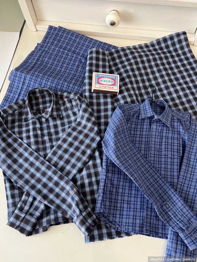 Мелкая клетка на мужские рубашки (фото 2)