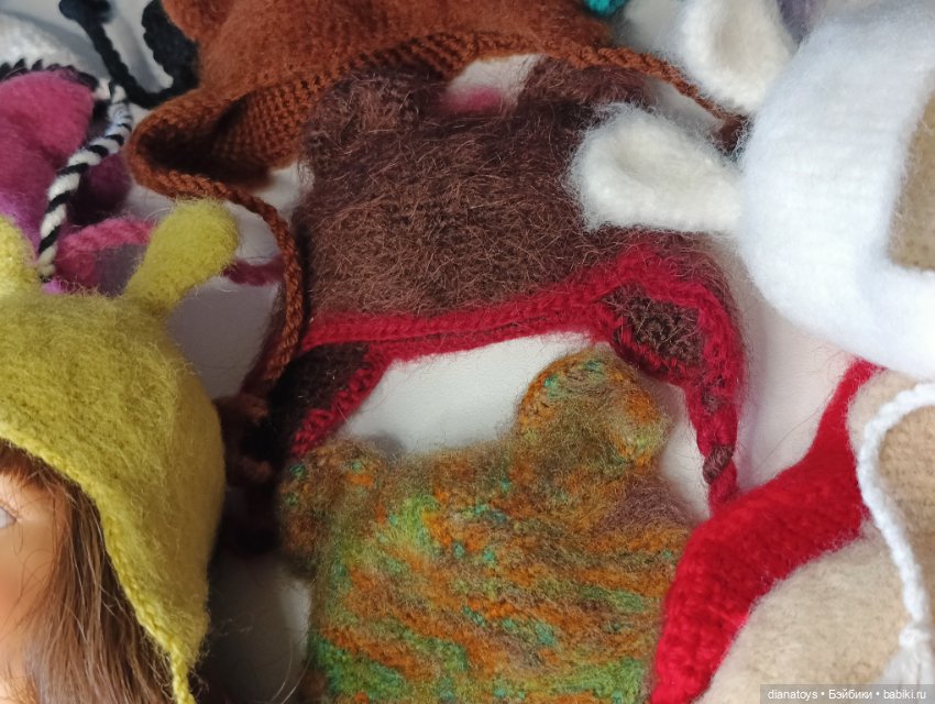 Шапочки с ушками для кукол Паола Рейна paola reina (фото 6)