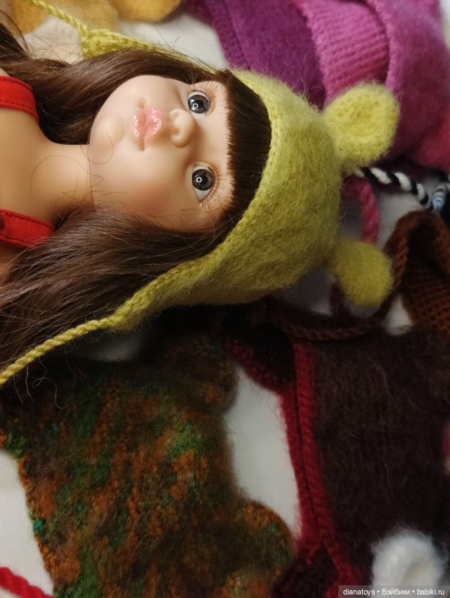 Шапочки с ушками для кукол Паола Рейна paola reina (фото 7)