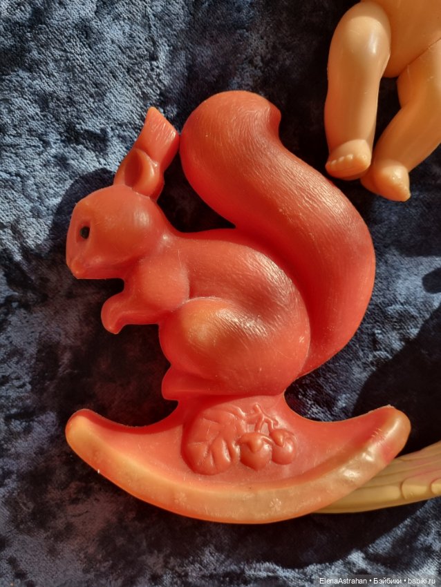 Кукла Игрушка целлулоидная Петух Белка Попугай СССР (фото 6)