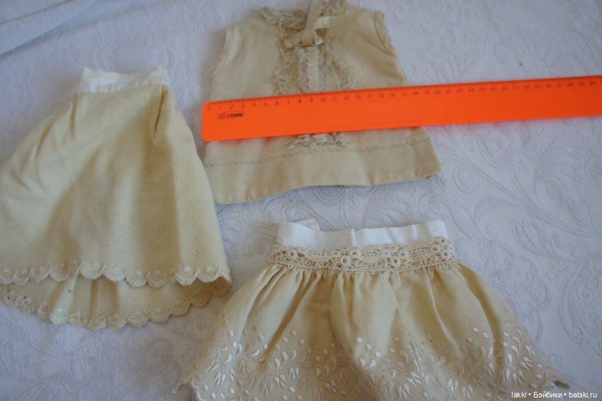 Антикварный наряд для куклы (фото 6)