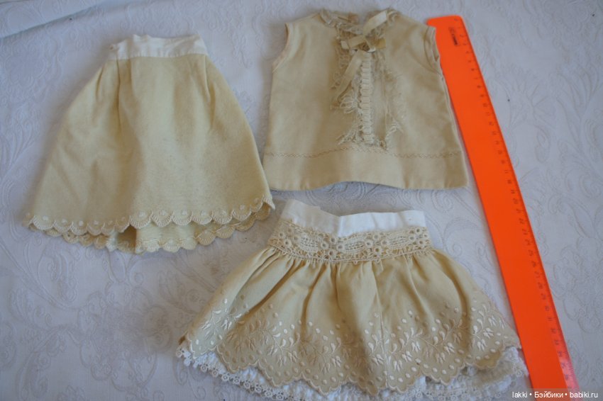 Антикварный наряд для куклы (фото 2)
