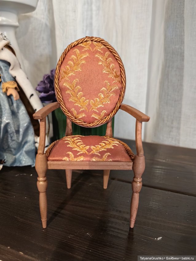 Кресло для кукол 1/6 — Кукольная мебель (фото 2)