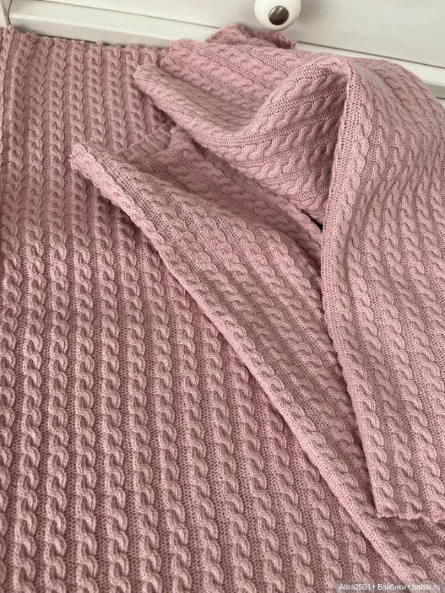 Трикотажное полотно с косами (фото 5)