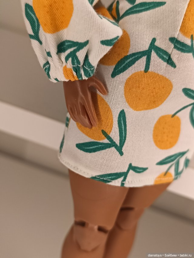 Одежда для Барби пышка платье с апельсинами (фото 5)