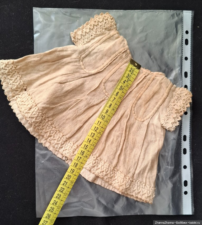 Антикварное платье для антикварной куклы (фото 3)