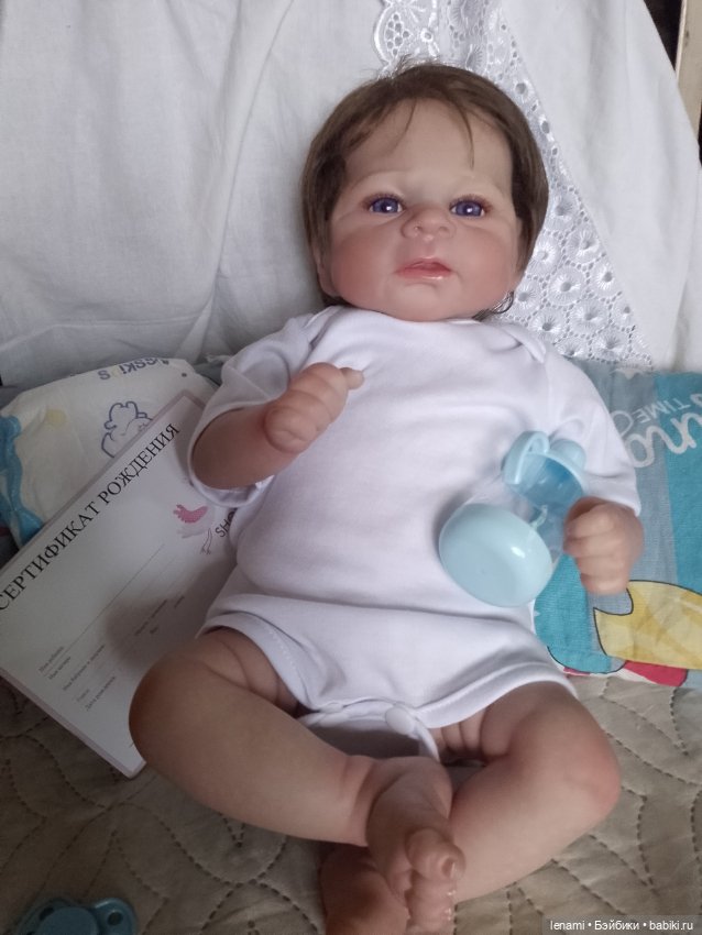 Пупс реборн игровой реалистичный с 3D кожей (фото 3)