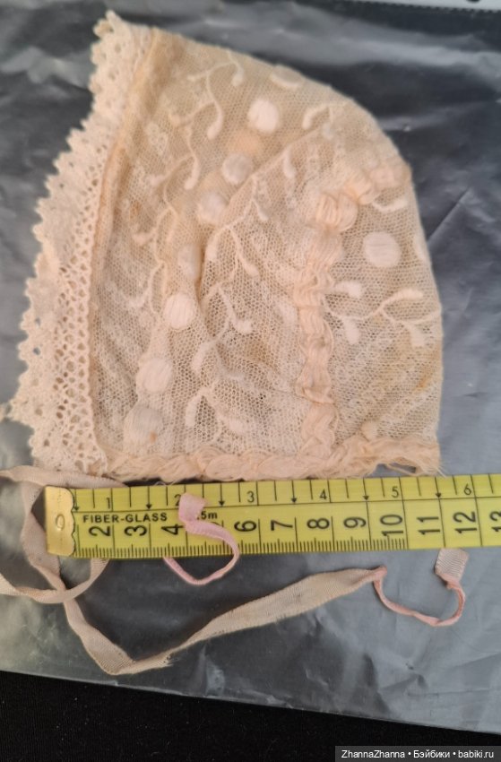 Антикварный чепчик Франция (фото 3)