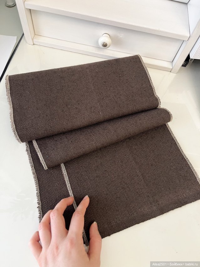 Шоколадная рогожка — Ткани