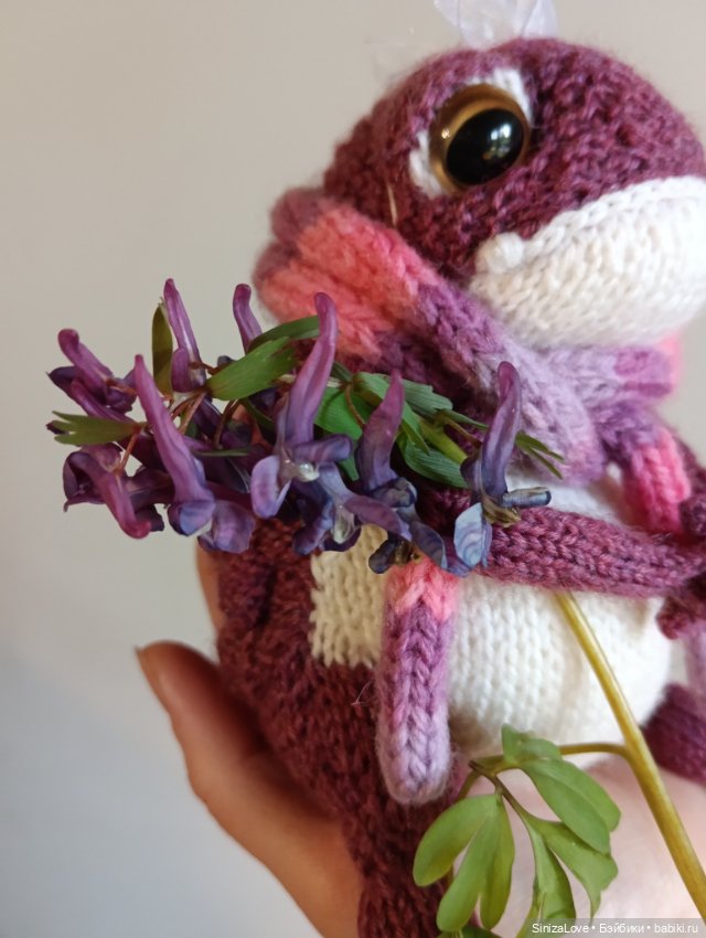 Жабка вязаная Виолетта — Авторские игрушки (фото 5)