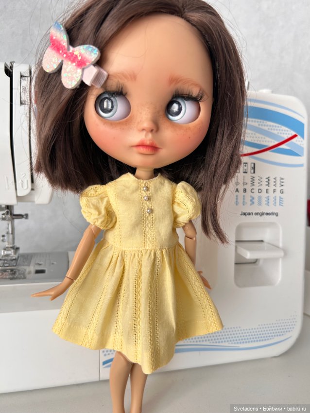 Летнее платье для куклы — Одежда для BJD (фото 5)