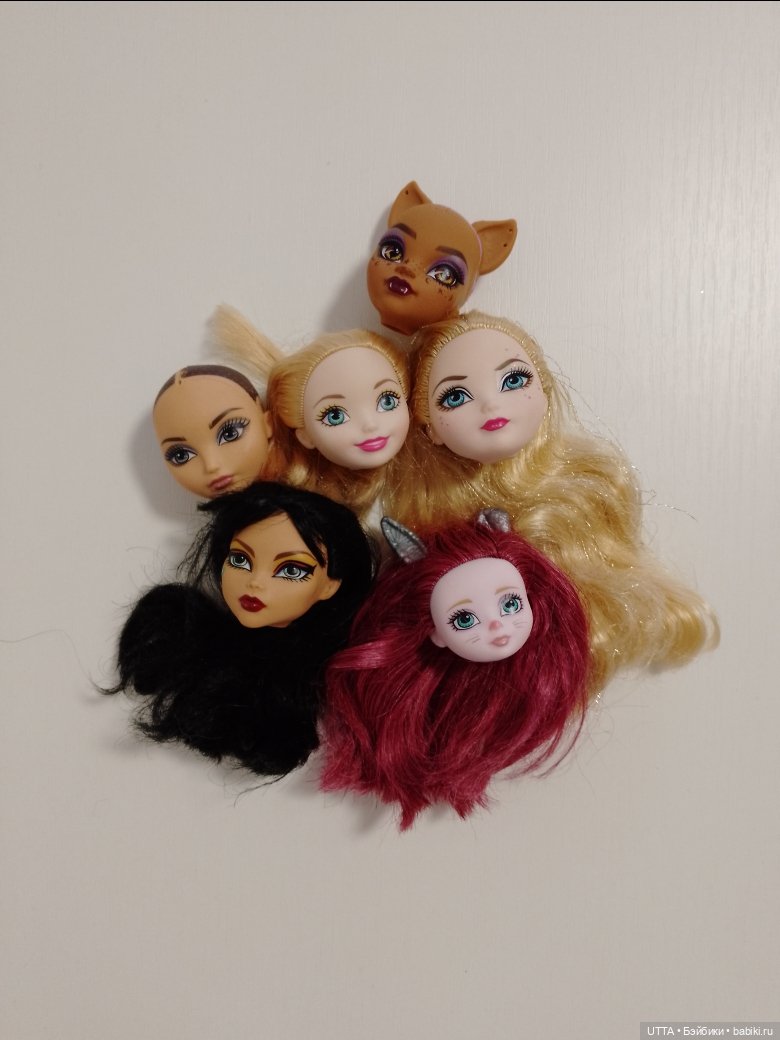 Лот голов Monster high и Ever after high