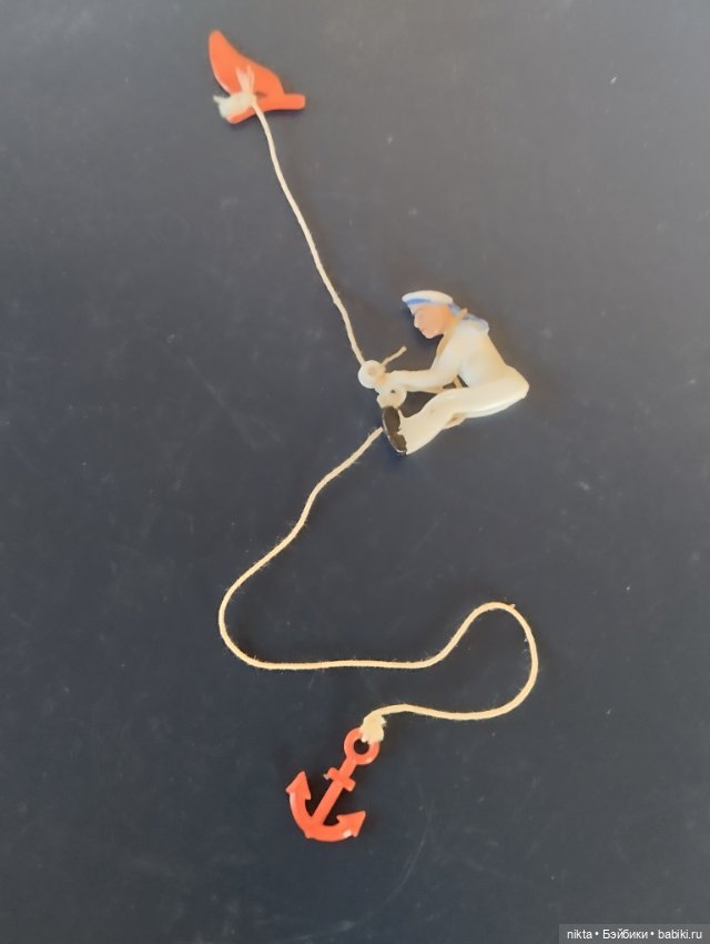 Игрушка СССР Моряк на канате