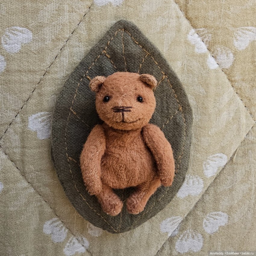 Микро мишка-мухоморчик — Авторские игрушки (фото 7)