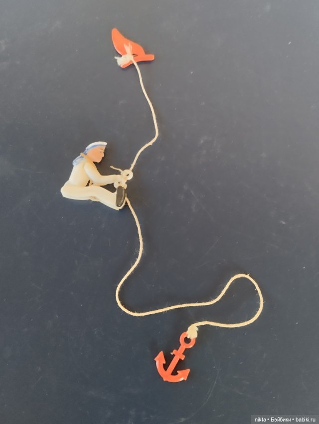 Игрушка СССР Моряк на канате (фото 2)