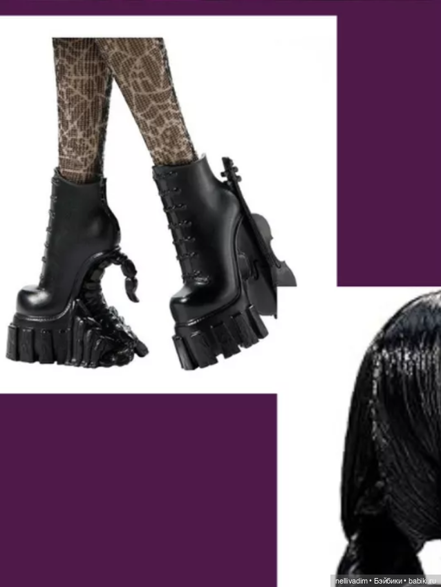 Кукла Уэнсдэй Аддамс ( Wednesday Addams ) в школьной форме Монстер Хай ( Monster High ) (фото 5)