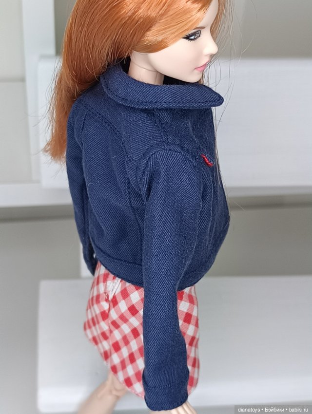 Одежда для Барби джинсовая куртка и мини платье