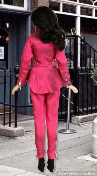 Выкройка PDF в натуральную величину / МотоСтиль, косуха, узкие брюки для кукол Тоннер Tonner 40-41см (фото 4)