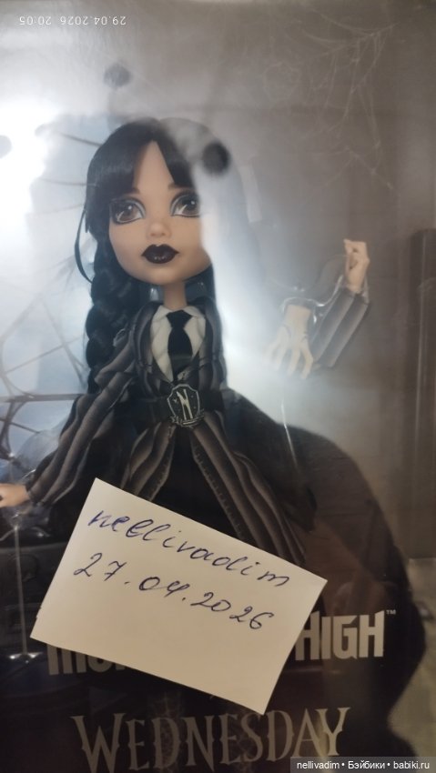 Кукла Уэнсдэй Аддамс ( Wednesday Addams ) в школьной форме Монстер Хай ( Monster High ) (фото 3)