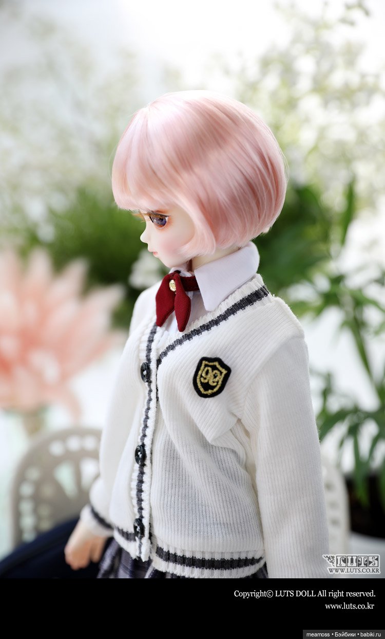 Парик розовый LUTS на МСД (7-8 дюймов)