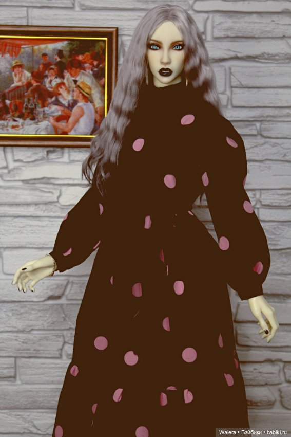 Платье на Dollshe Craft Beauty (26F CLASSIC MAXI – 65 см с маленькой грудью (фото 5)