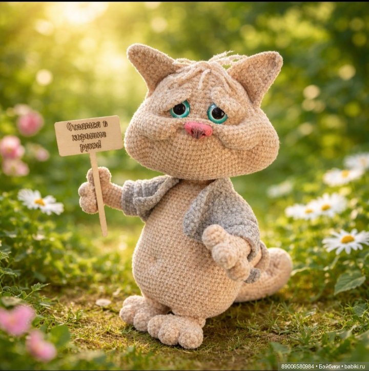 Котики ручной работы — Авторские игрушки (фото 4)