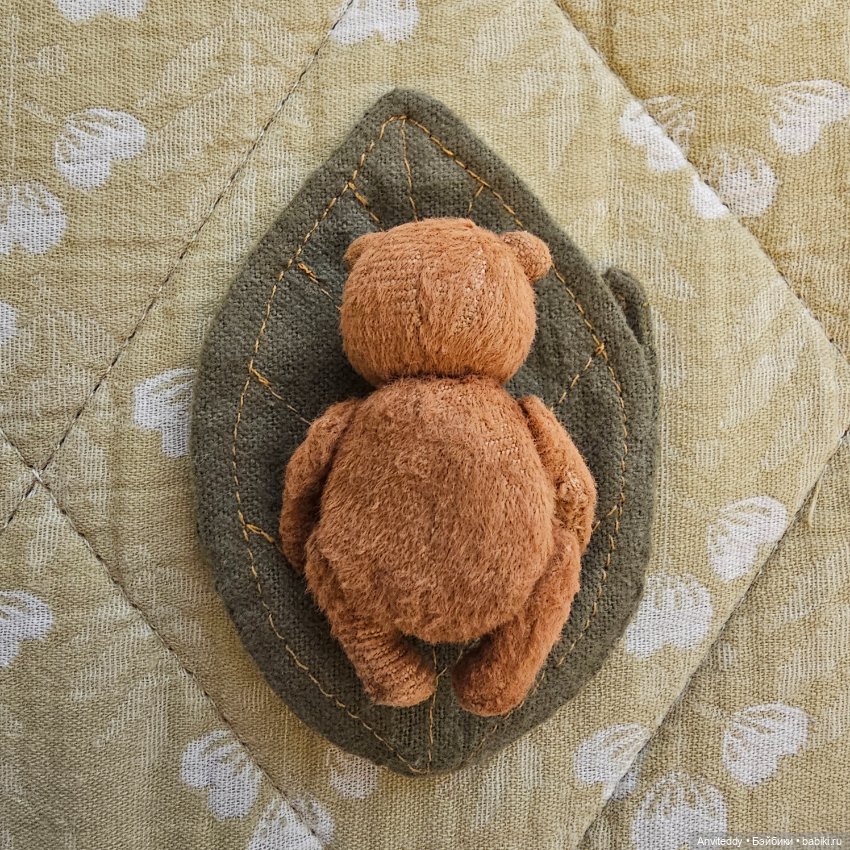 Микро мишка-мухоморчик — Авторские игрушки (фото 8)