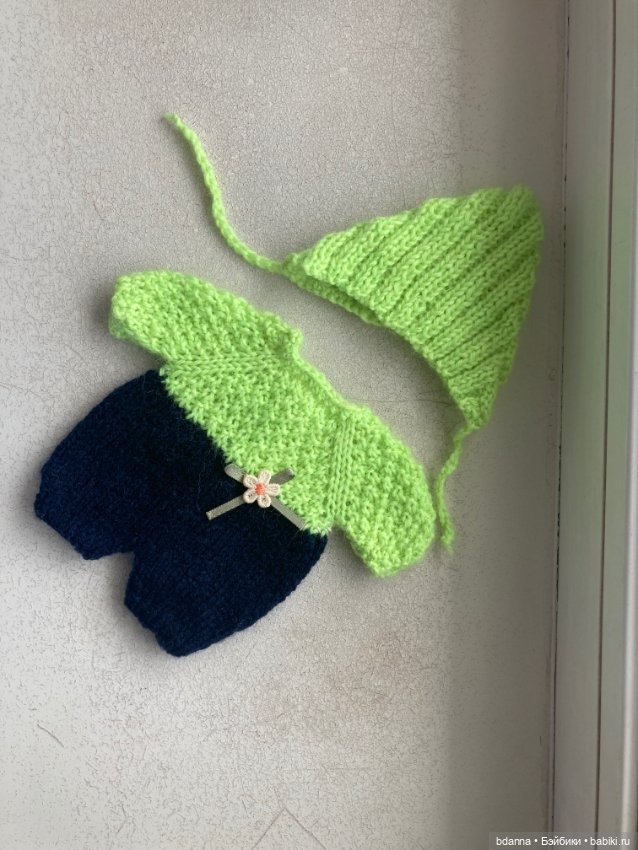 Вязанные комплекты на пупсят (фото 5)