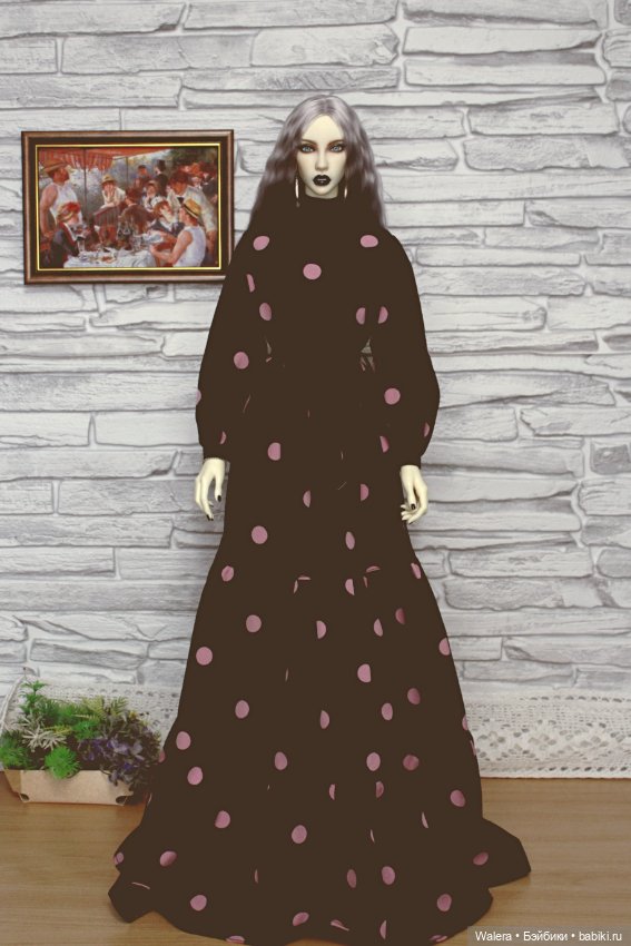 Платье на Dollshe Craft Beauty (26F CLASSIC MAXI – 65 см с маленькой грудью
