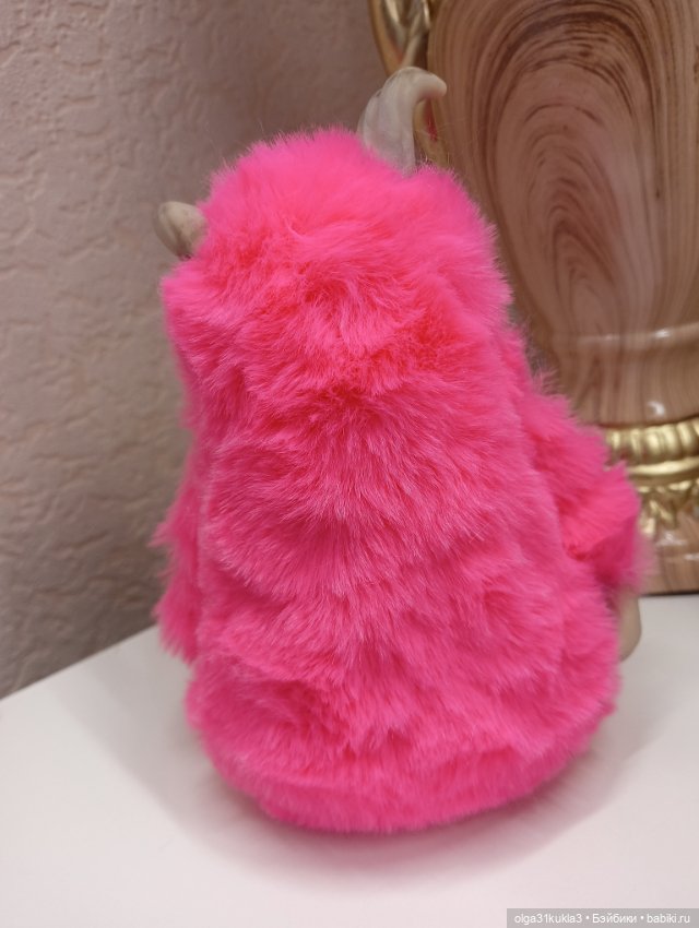 Розовый Монстрик — Авторские игрушки (фото 4)