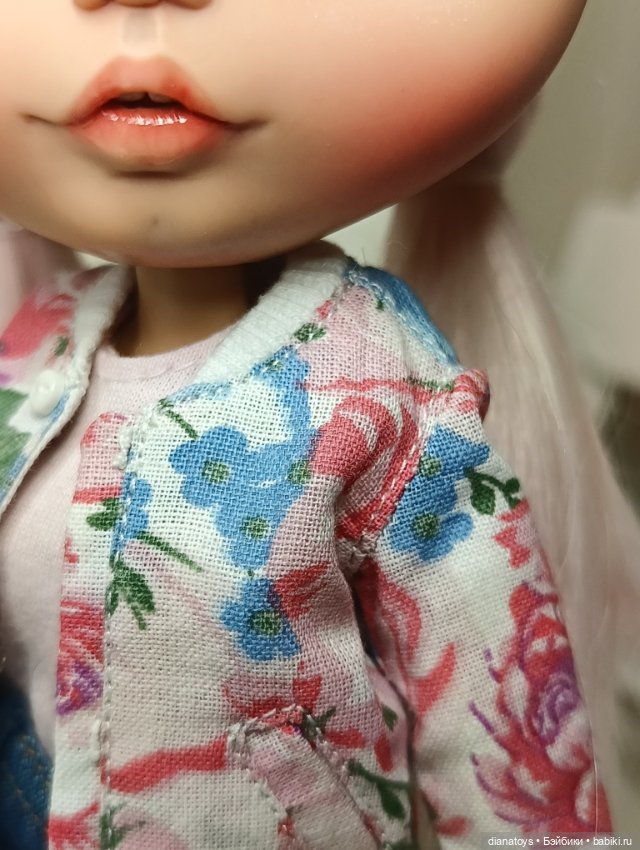 Одежда для кукол Блайз Джинсы бомбер майка