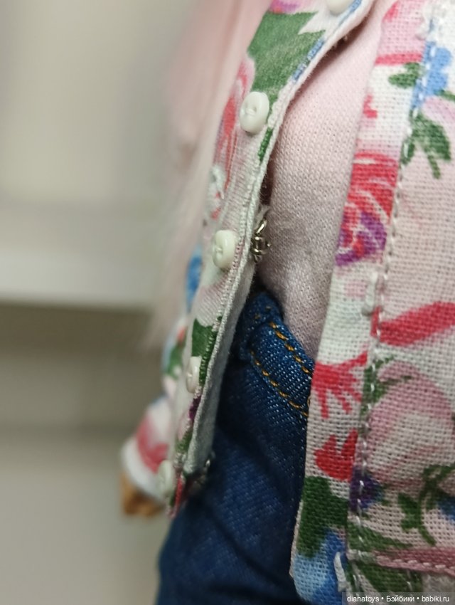 Одежда для кукол Блайз Джинсы бомбер майка (фото 10)