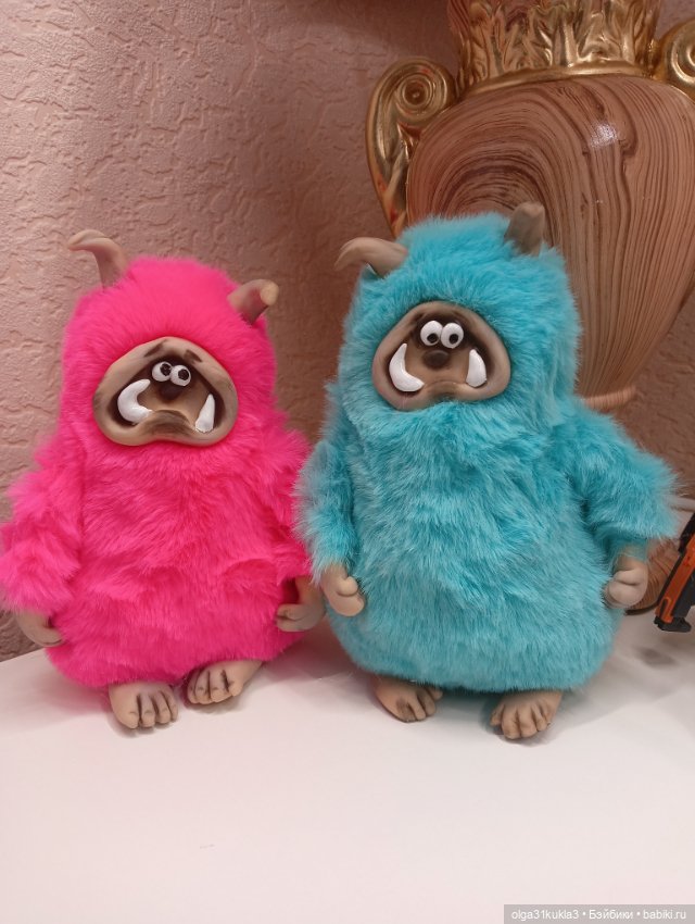 Розовый Монстрик — Авторские игрушки