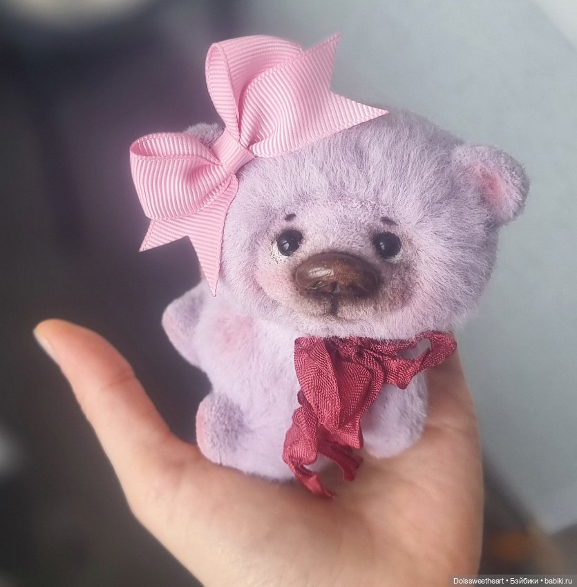 Лавандовый мишка — Авторские игрушки (фото 6)