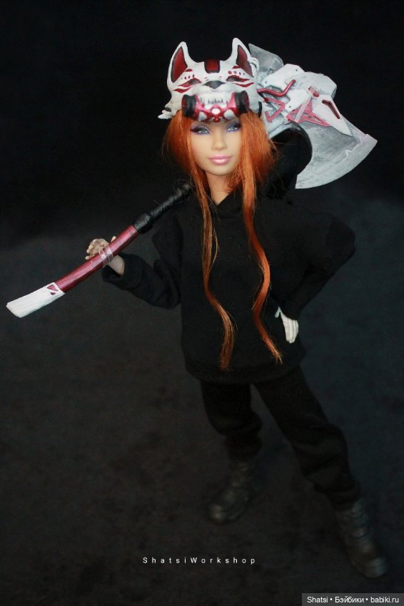 Меч и маска в стиле киберпанк (фото 3)