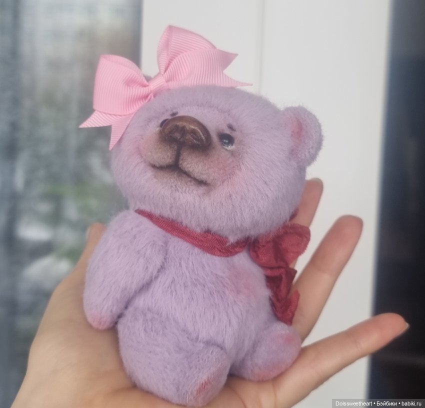 Лавандовый мишка — Авторские игрушки (фото 2)