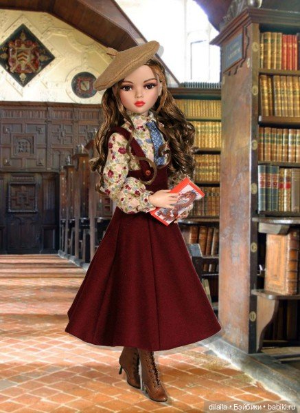 Выкройка PDF в натуральную величину / сарафан, блузка, берет для куклы Ellowyne Элловайн Тоннер 40см (фото 2)