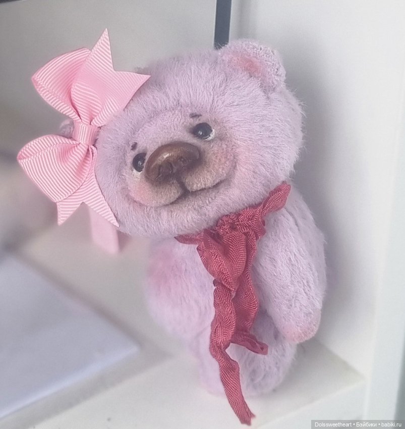 Лавандовый мишка — Авторские игрушки (фото 7)