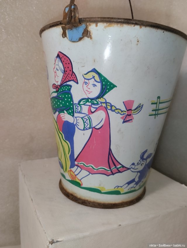 Игрушка СССР Ведро — Винтажные куклы и игрушки детства (фото 4)
