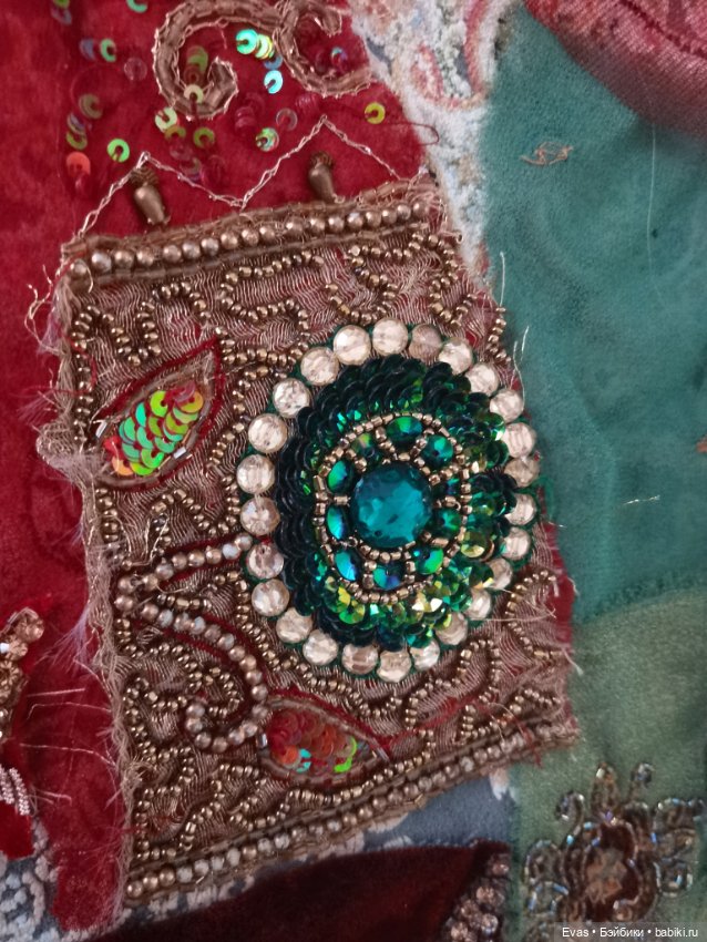 Фрагменты вышивки — Другое для антикварных кукол (фото 2)